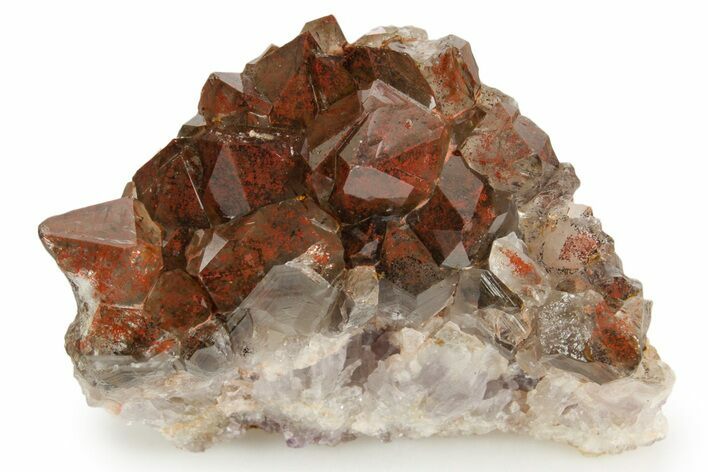 Thunder Bay Smoky Amethyst Cluster with Hematite - Canada #349927